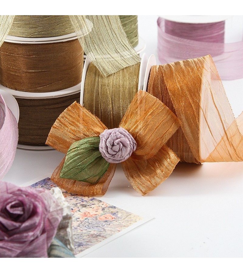Luxury Crinkle Ribbon For Wedding Party Decoration 38mm - Image 2