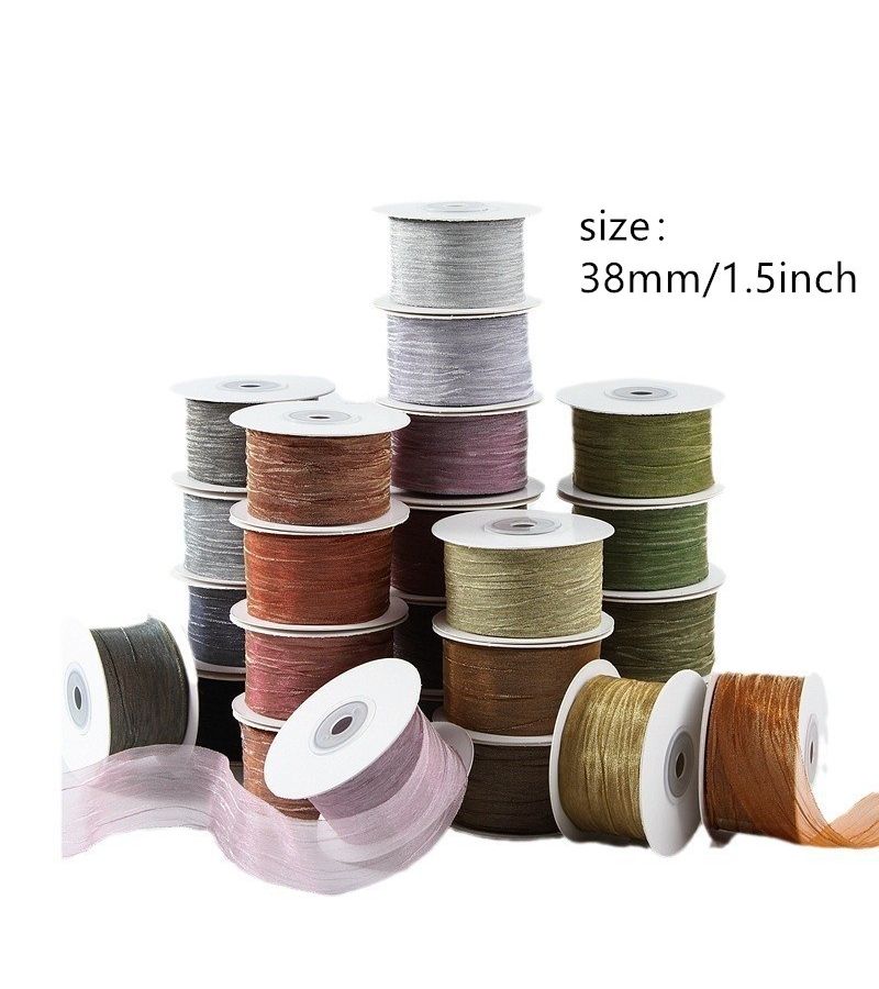 Luxury Crinkle Ribbon For Wedding Party Decoration 38mm - Image 3