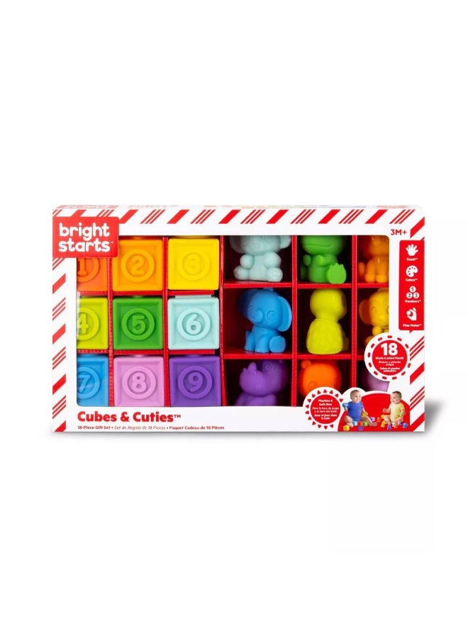 Bright Starts Cubes & Cuties Gift Set (18 Pieces) - Image 1