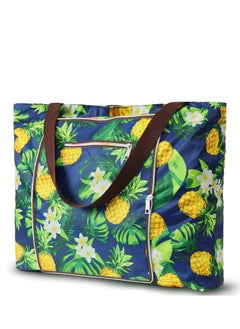Excefore Beach Bags for Women, Women canvas Tote Bag, Canvas Bag with Zipper for Beach Travel Pool Shopping  - Image 1