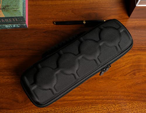 RIGICASE 4 slots watch travel case roll, hard watch box storage organizer with soft foam pillows, fit up to 55mm face size watch(green microfiber lining) - Image 3