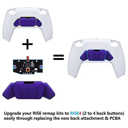 eXtremeRate Turn RISE to RISE4 Kit Redesigned Galactic Purple K1 K2 K3 K4 Back Buttons Housing Remap PCB Board for PS5 Controller RISE RISE4 Remap kit Other Accessories NOT Included - Image 3