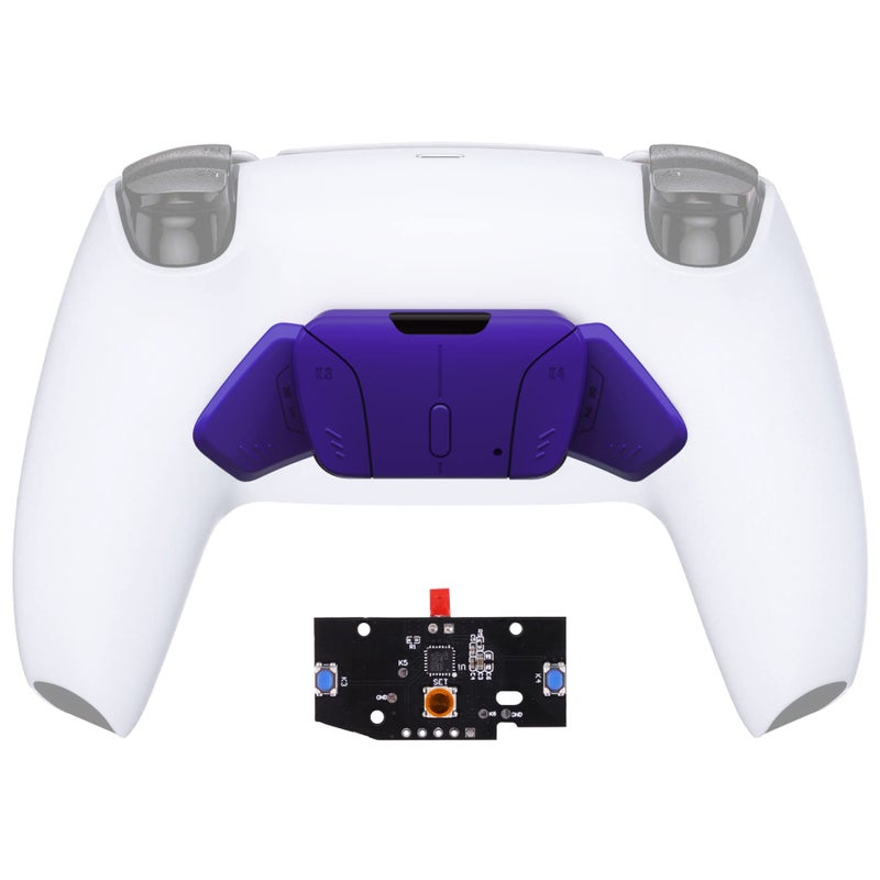 eXtremeRate Turn RISE to RISE4 Kit Redesigned Galactic Purple K1 K2 K3 K4 Back Buttons Housing Remap PCB Board for PS5 Controller RISE RISE4 Remap kit Other Accessories NOT Included - Image 2
