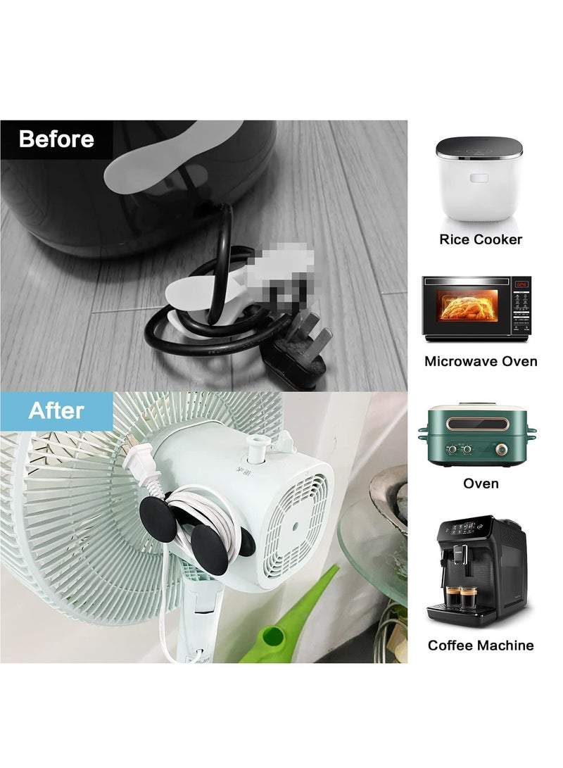 Joyelink 6 Pack Cord Organizer for Appliances, Cord Holder Cord Wrap Cable Organizer Stick On Flat or Round Surface Multifunctional Adhesive Hooks for Small Kitchen Appliances, Blenders, Coffee Maker - Image 2