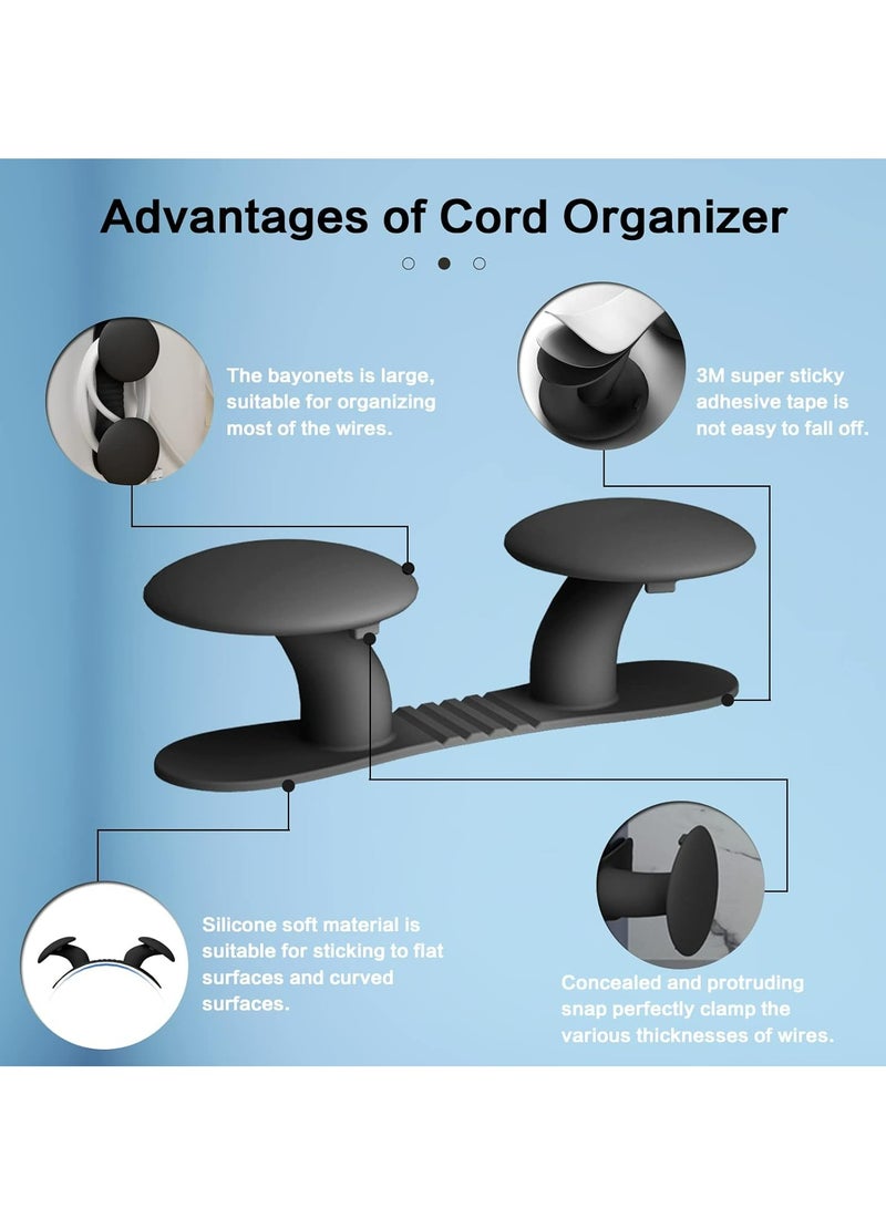 Joyelink 6 Pack Cord Organizer for Appliances, Cord Holder Cord Wrap Cable Organizer Stick On Flat or Round Surface Multifunctional Adhesive Hooks for Small Kitchen Appliances, Blenders, Coffee Maker - Image 5