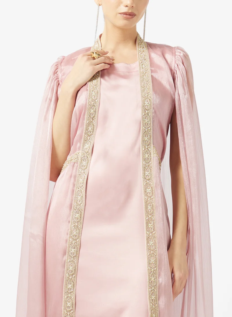 hayas closet  Embellished Chiffon Dress for Women | Best Price UAE