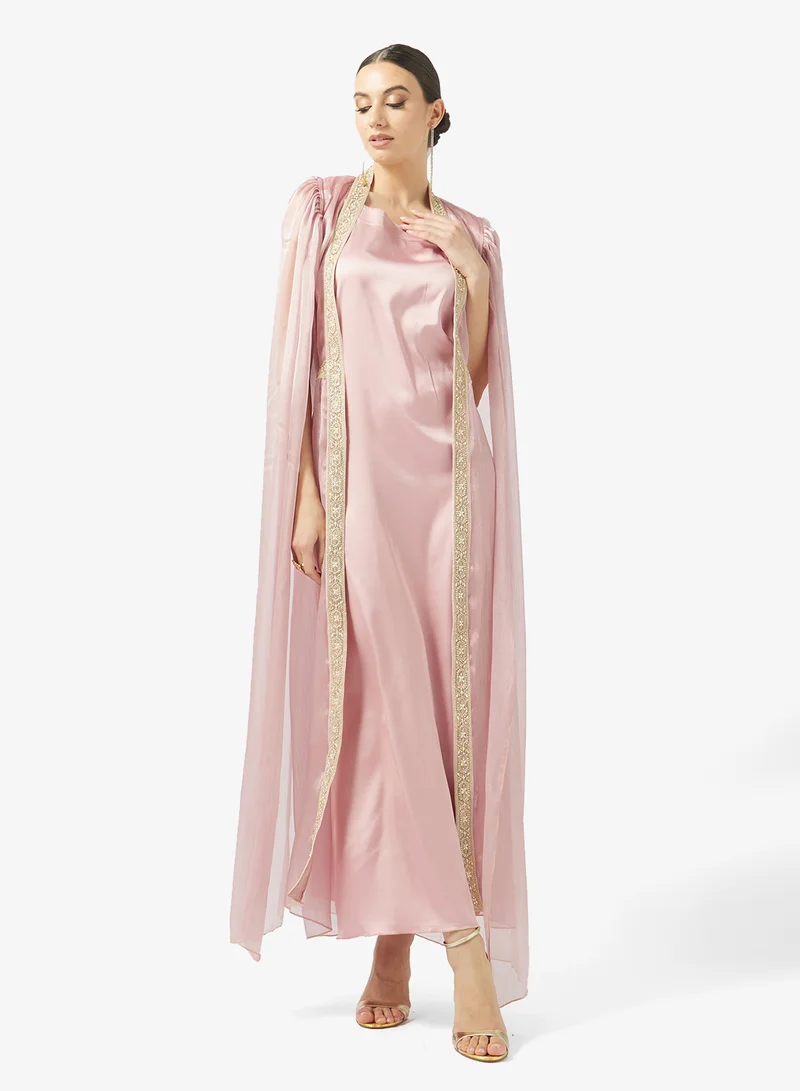 Embellished Chiffon Dress