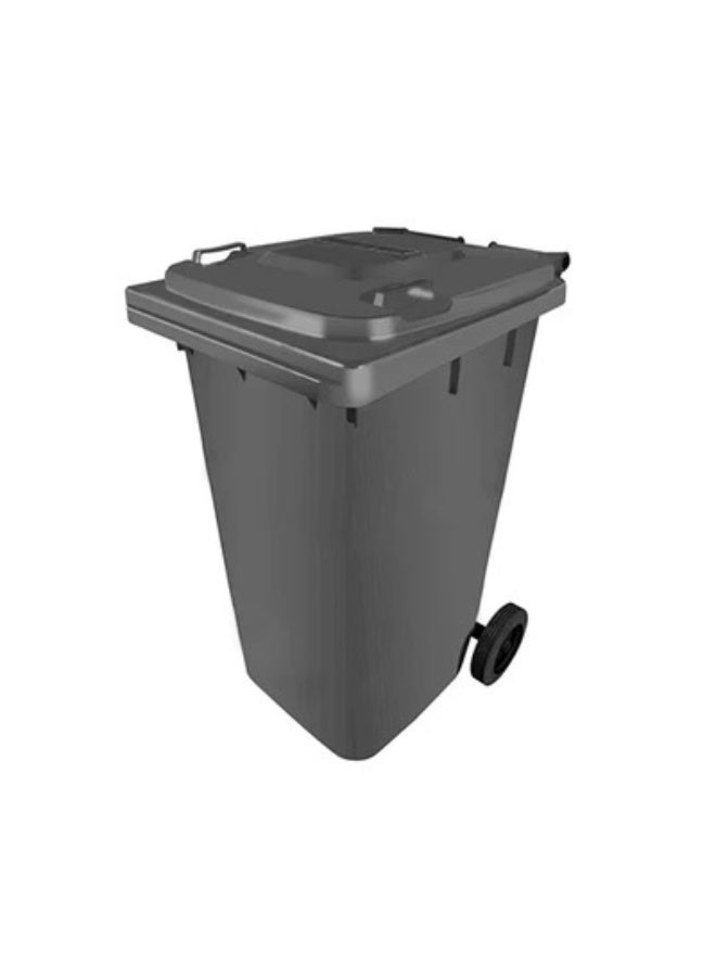 Commercial waste bin, gray color, 120 liter capacity 6221999294094G