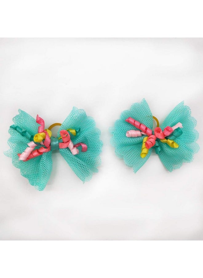 Sufermoe - 32 Pcs Multicolored Dog Hair Bows With Rubber Bands, Hair Grooming Top Knots Pet Hair Accessories For Pet Cat Dog - Image 1