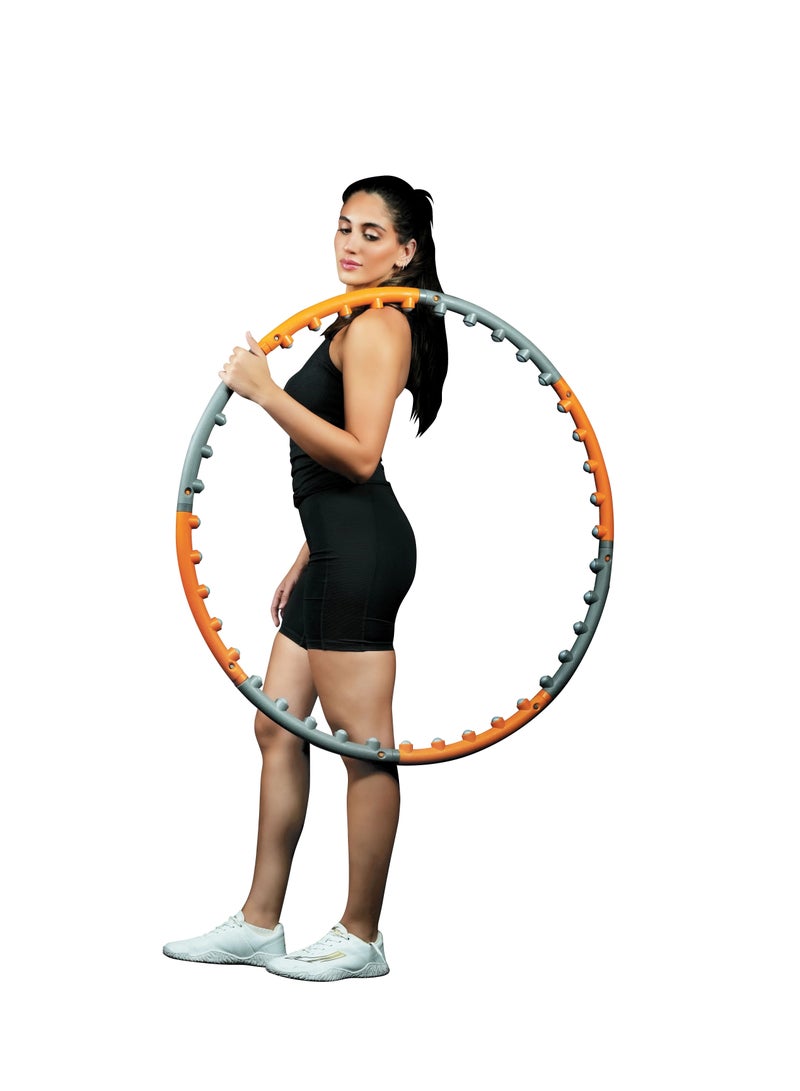 AXOX Smart Weighted Fitness Hula Hoop for Slimming & Core Workout  Adjustable & Detachable Design - Image 2