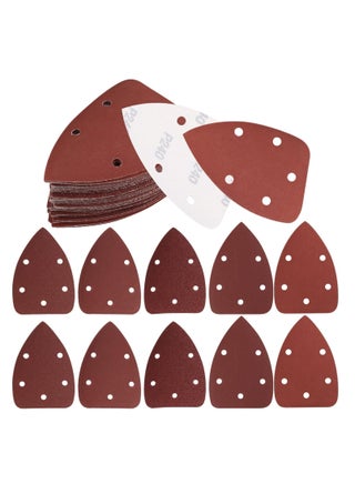 50 Pieces Mouse Detail Sander Pads Sanding Pads Sheets Hook and Loop Assorted 60/80/120/180/240 Grits Sander Paper - 5 Holes Triangle Sandpaper for Black and Decker Detail Palm Sander - pzsku/ZB745F4C8253E920B9A97Z/45/_/1698657650/27597608-e0c1-412c-ac71-29f73962452c