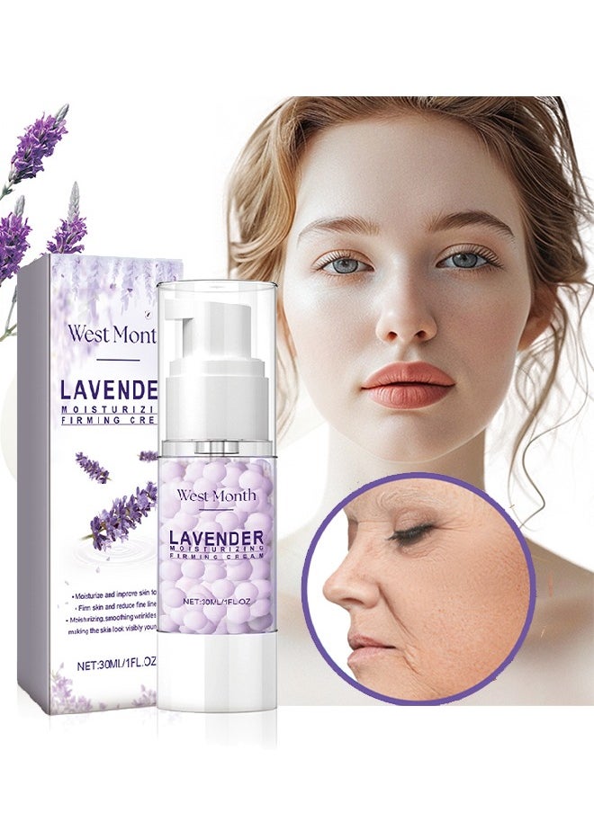 West&Month Lavender Moisturizing Firming Cream-Anti Aging Skin Firming Cream, Reduces Wrinkles and Fine Lines, Anti Ageing and Skin Care Face Moisturizer  - Image 1