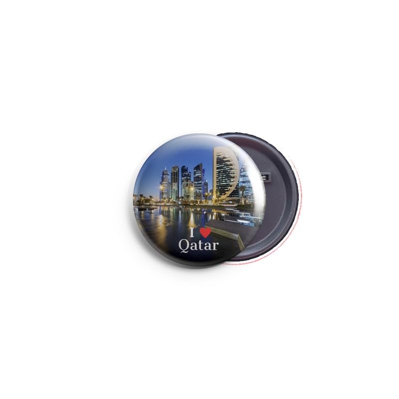 AVI مغناطيس ثلاجة معدني بحجم 58 مم متعدد الألوان تذكار سفر قطر MR8002914S - Image 1
