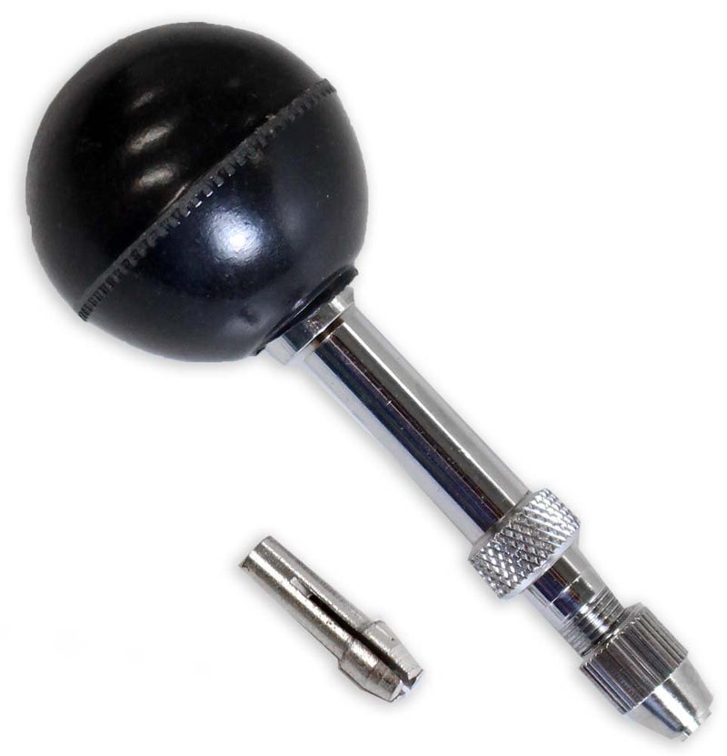Thermo Pin Vise Round Plastic Ball Handle Swivel Head Pinvise Holds 0-2.5mm 2 Collets - Image 2