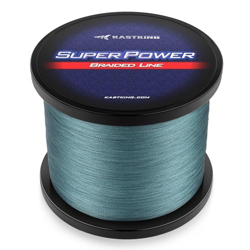 KastKing Superpower Braided Fishing Line Gray 50 LB 150 Yds - Image 1