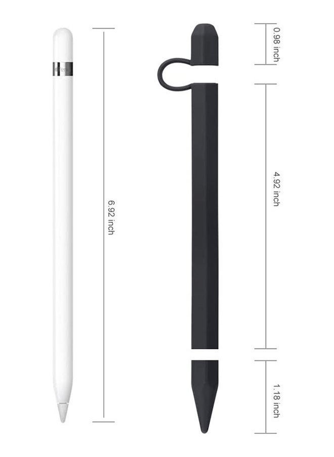 Case for Apple Pencil - Anti-lost Cap Holder and Nib Cover Set 1st Generation/iPad Pro 9.7/10.5,Apple Protective Black