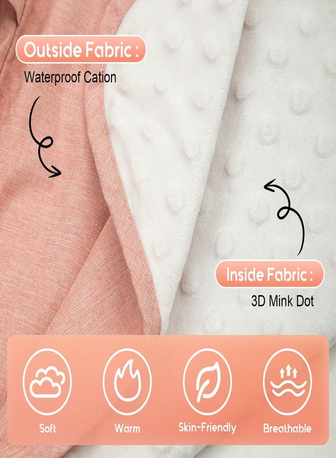 Kaseeous Waterproof Car Seat Cover Baby, 3D Mink Dot Infant Car Seat Cover with 2 Breathable Vents, Universal Carseat Canopy for Girls Boys, Baby Carrier Cover for All Seasons, Protect from Sunlight Rain - Image 3