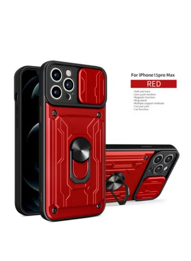 GULFLINK Back Cover Phone Protection Case For iPhone 15pro max Bright Red