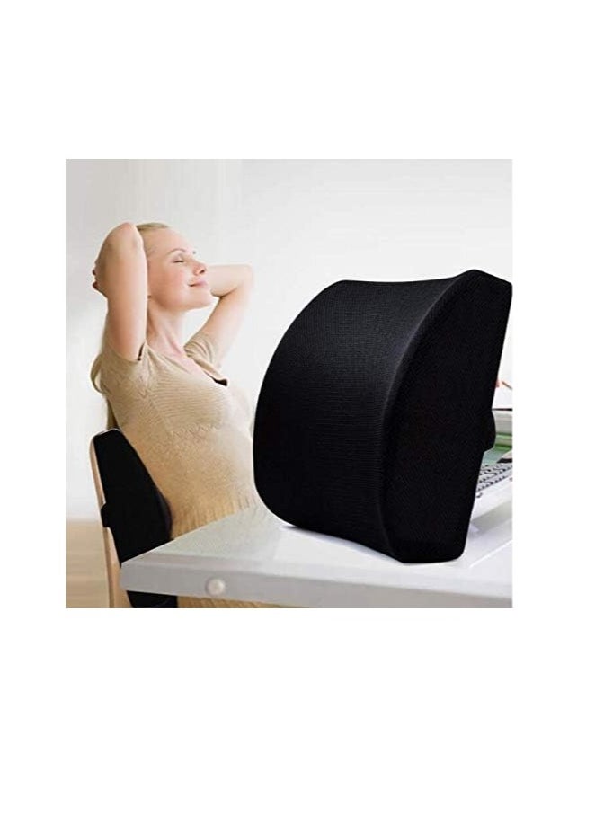 Generic - Memory Foam Lumbar Support Back Cushion for Office Chair, Car, and Home Use – Ergonomic Design - Image 1