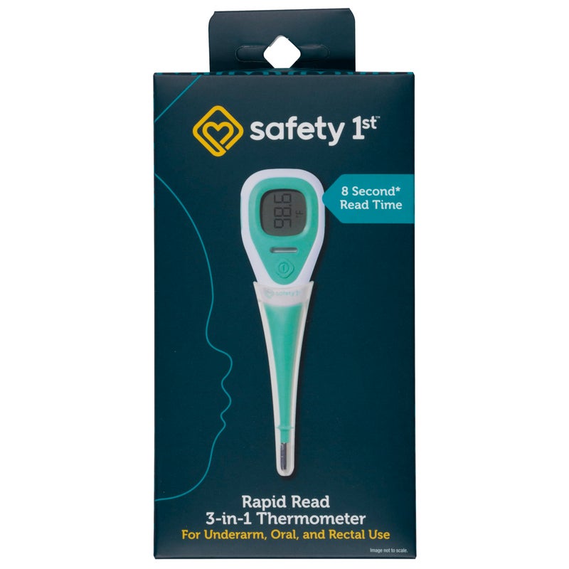 Safety 1st Rapid Read 3In1 Thermometer Aqua One Size