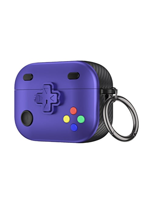 For AirPods Pro2 Bluetooth Headset Case Cartoon Game Airpods 3 Headset Case-Color:Purple-Model:AirPods Pro