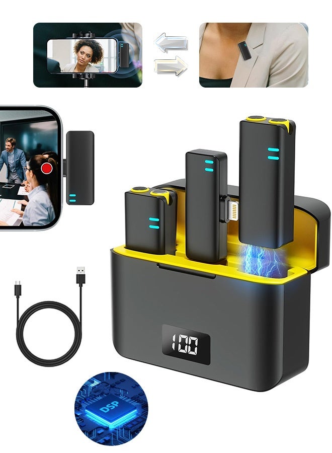 MAANGE Wireless Lavalier Microphone with Noise Cancellation, Plug-Play Wireless Mic, Mini Lapel Mics Plug  for YouTube Vlog Tiktok - Image 1