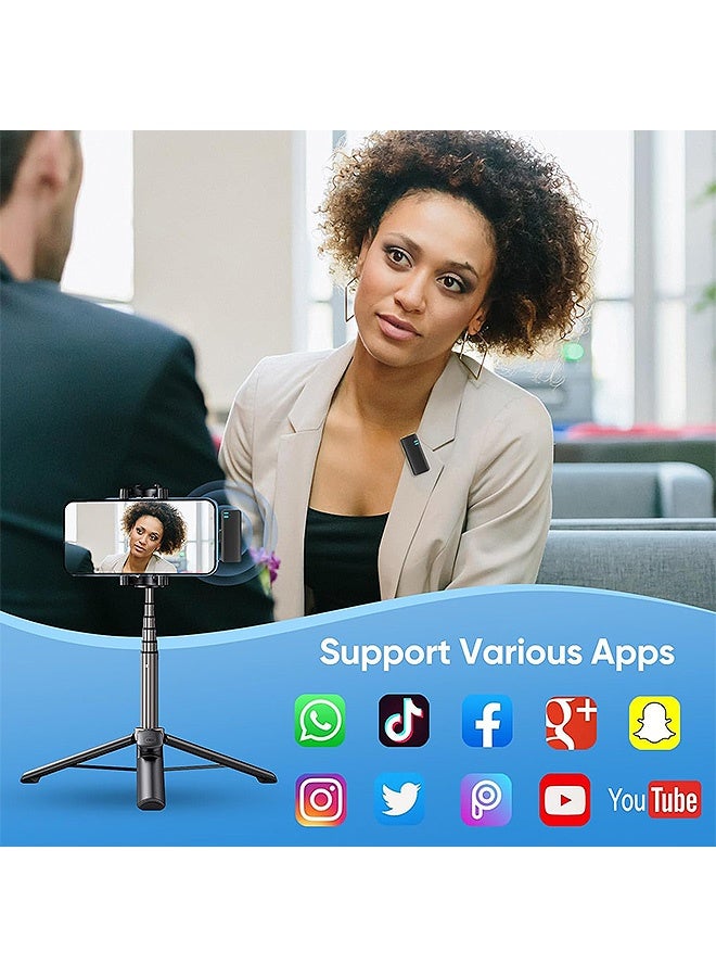 MAANGE Wireless Lavalier Microphone with Noise Cancellation, Plug-Play Wireless Mic, Mini Lapel Mics Plug  for YouTube Vlog Tiktok - Image 3