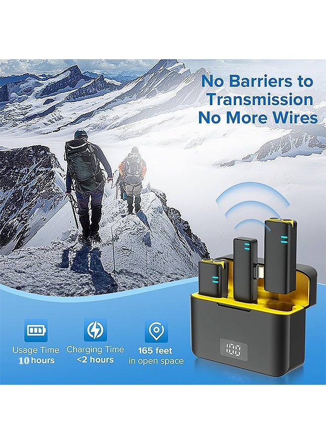 MAANGE Wireless Lavalier Microphone with Noise Cancellation, Plug-Play Wireless Mic, Mini Lapel Mics Plug  for YouTube Vlog Tiktok - Image 5