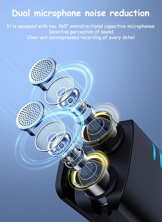 MAANGE Wireless Lavalier Microphone with Noise Cancellation, Plug-Play Wireless Mic, Mini Lapel Mics Plug  for YouTube Vlog Tiktok - Image 2