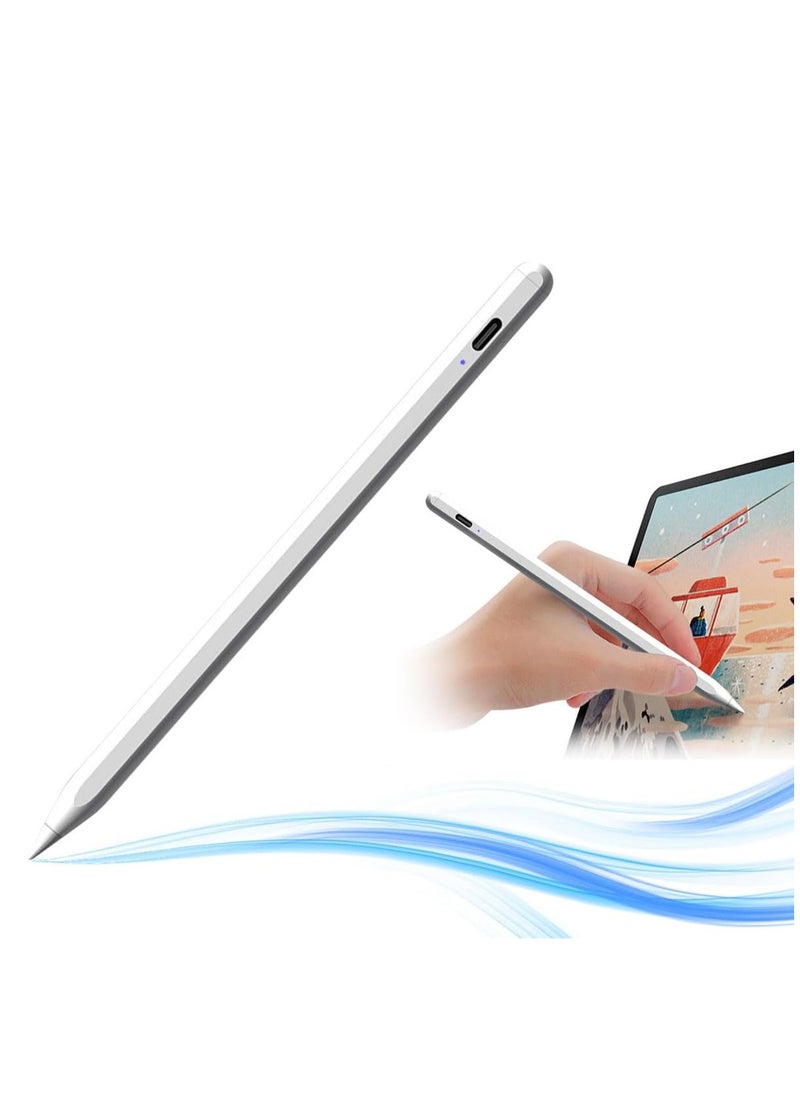 ECVV ECVV® Stylus Pen for Touch Screens - Fine 2mm Tip, Work for iPad, iPhone, Android Tablets, Microsoft Surface - Rechargeable, No Lag, Scratch-Resistant Fiber Tip - Lightweight Metal Body  - Image 1