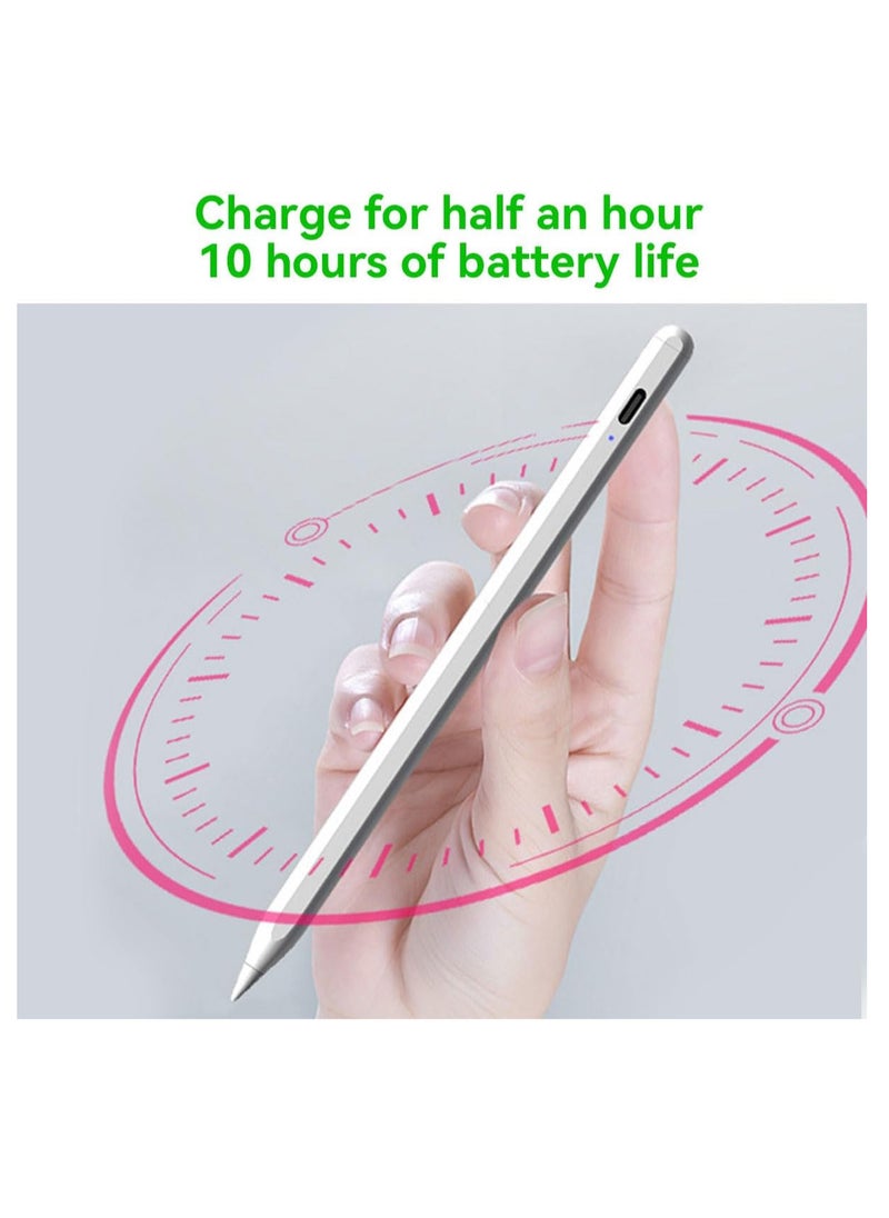 ECVV ECVV® Stylus Pen for Touch Screens - Fine 2mm Tip, Work for iPad, iPhone, Android Tablets, Microsoft Surface - Rechargeable, No Lag, Scratch-Resistant Fiber Tip - Lightweight Metal Body  - Image 2