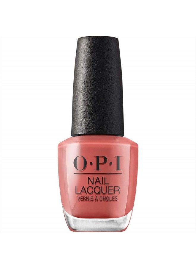 OPI Nail Lacquer, My Solar Clock is Ticking, Red Nail Polish, Peru Collection, 0.5 fl oz - Image 1