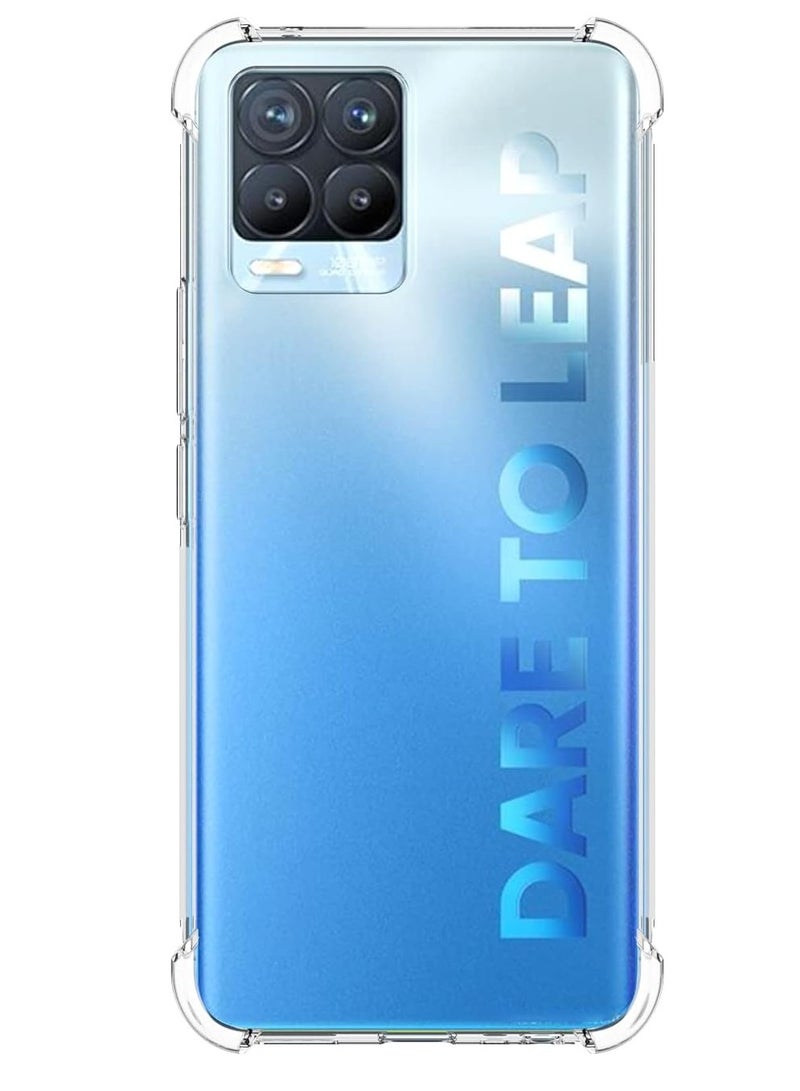 جراب شفاف بزوايا مضادة للصدمات من البولي يوريثين المقاوم للحرارة لموبايل اوبو ريلمي 8 / Oppo Realme 8 من تين تك – شفاف