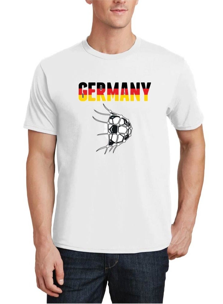 PRINTSHOP4ME Germany Unisex Adult T-Shirt - Short Sleeve Round Neck Cotton Tshirt for Men and Women - Soft and Comfortable - Gift for Football Fans - Image 1