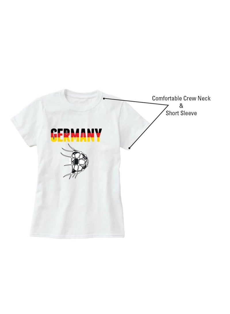 PRINTSHOP4ME Germany Unisex Adult T-Shirt - Short Sleeve Round Neck Cotton Tshirt for Men and Women - Soft and Comfortable - Gift for Football Fans - Image 5