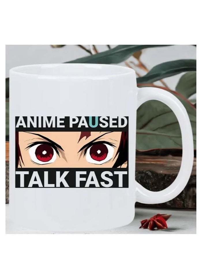 RYN Anime-Themed Ceramic Coffee Mug, Double-Wall Insulation, Microwave Safe, Ideal for Anime Enthusiasts, Educators, Grandparents, and Significant Others - Image 1