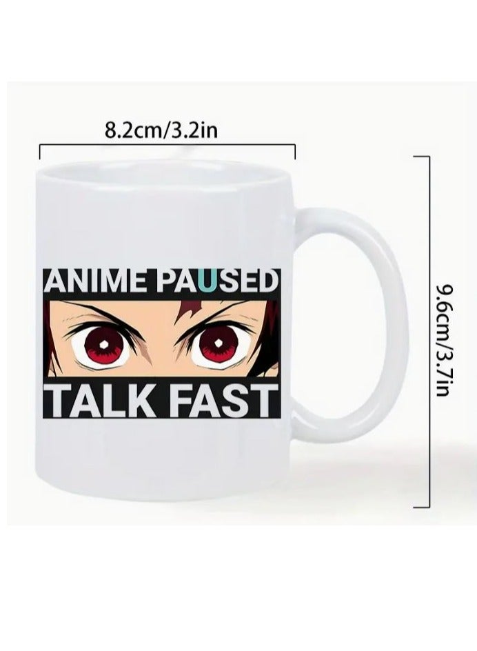 RYN Anime-Themed Ceramic Coffee Mug, Double-Wall Insulation, Microwave Safe, Ideal for Anime Enthusiasts, Educators, Grandparents, and Significant Others - Image 3