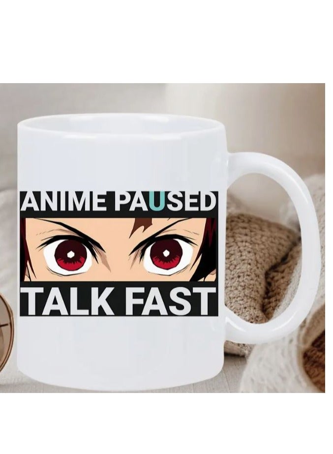 RYN Anime-Themed Ceramic Coffee Mug, Double-Wall Insulation, Microwave Safe, Ideal for Anime Enthusiasts, Educators, Grandparents, and Significant Others - Image 4