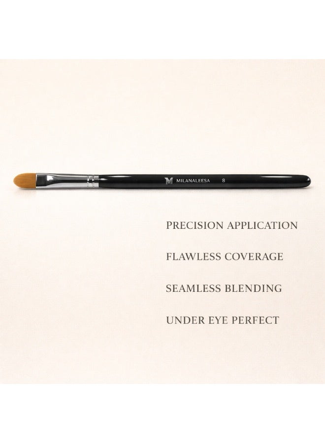 Flat Concealer Brush for Under Eye & Spot Coverage, Precision Makeup Brush for Liquid Cream Foundation, Smooth Blending, Flawless Finish, Professional Makeup Brush Tool - Image 3