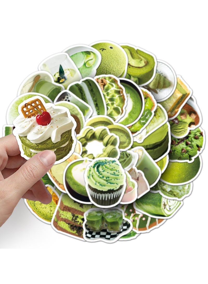 قوس قزح أورينبو ملصقات صغيرة الحجم على شكل كعكة ماتشا، عبوة من 50 ملصقًا من الفينيل لأجهزة الكمبيوتر المحمول، ملصقات مقاومة للماء لزجاجات المياه، مجموعة ملصقات جرافيتي للمراهقين والبنات والأطفال والبالغين - Image 4