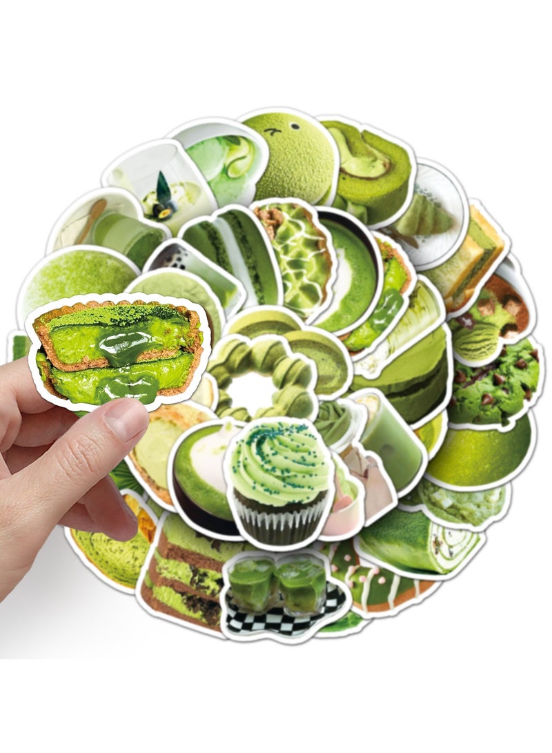 قوس قزح أورينبو ملصقات صغيرة الحجم على شكل كعكة ماتشا، عبوة من 50 ملصقًا من الفينيل لأجهزة الكمبيوتر المحمول، ملصقات مقاومة للماء لزجاجات المياه، مجموعة ملصقات جرافيتي للمراهقين والبنات والأطفال والبالغين - Image 5