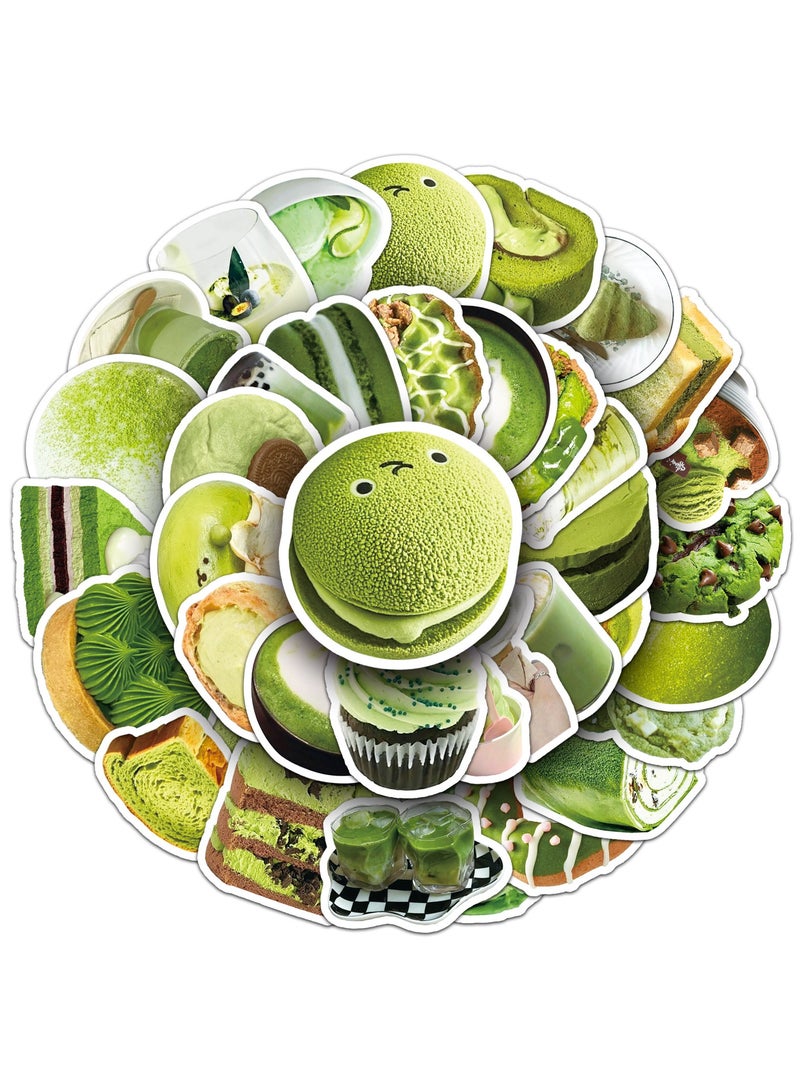 قوس قزح أورينبو ملصقات صغيرة الحجم على شكل كعكة ماتشا، عبوة من 50 ملصقًا من الفينيل لأجهزة الكمبيوتر المحمول، ملصقات مقاومة للماء لزجاجات المياه، مجموعة ملصقات جرافيتي للمراهقين والبنات والأطفال والبالغين - Image 1