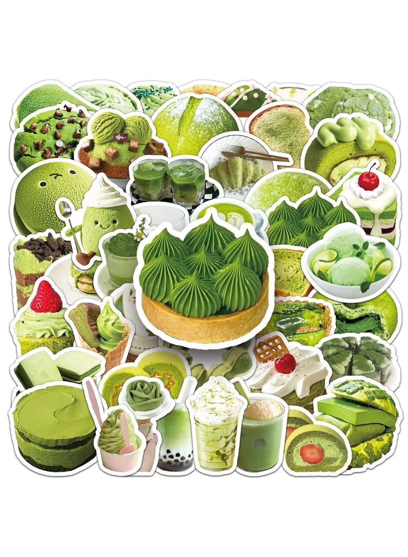 قوس قزح أورينبو ملصقات صغيرة الحجم على شكل كعكة ماتشا، عبوة من 50 ملصقًا من الفينيل لأجهزة الكمبيوتر المحمول، ملصقات مقاومة للماء لزجاجات المياه، مجموعة ملصقات جرافيتي للمراهقين والبنات والأطفال والبالغين - Image 3