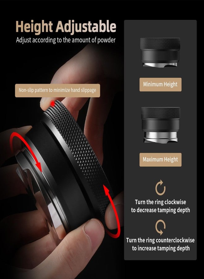 MHW-3BOMBER موزع قهوة MHW-3BOMBER 54 مم، أداة توزيع إسبريسو 53.35 مم تناسب فلتر بورتافلتر بريفل 53 مم/54 مم، موزع إسبريسو قابل لتعديل الارتفاع، مستوى إسبريسو قابل للفك، T6093L4-OS - Image 2