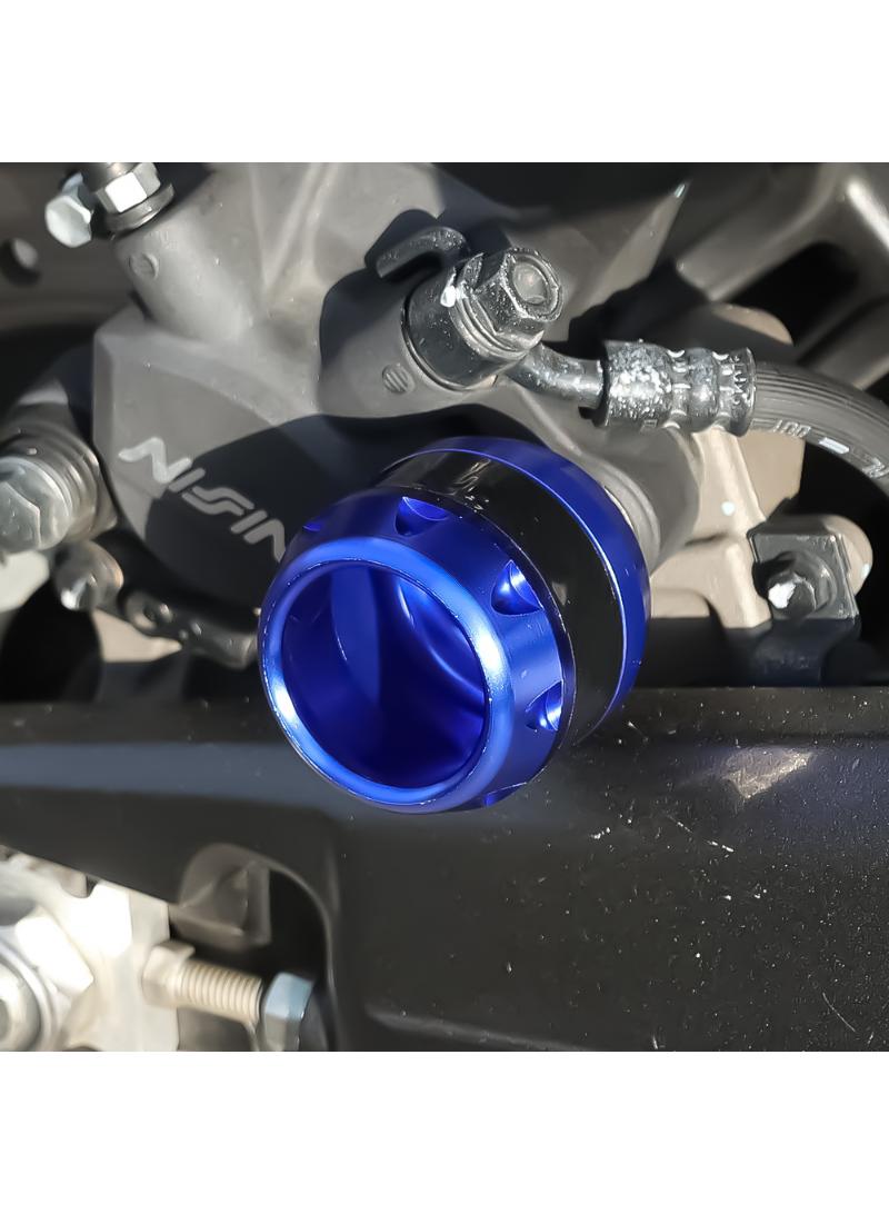 Generic Silvery 2pcs Motorcycle Front Fork Cup Frame Slider Aluminum Alloy Protector Motorbike Scooter Shock Absorption Front Fork Cups  - Image 3
