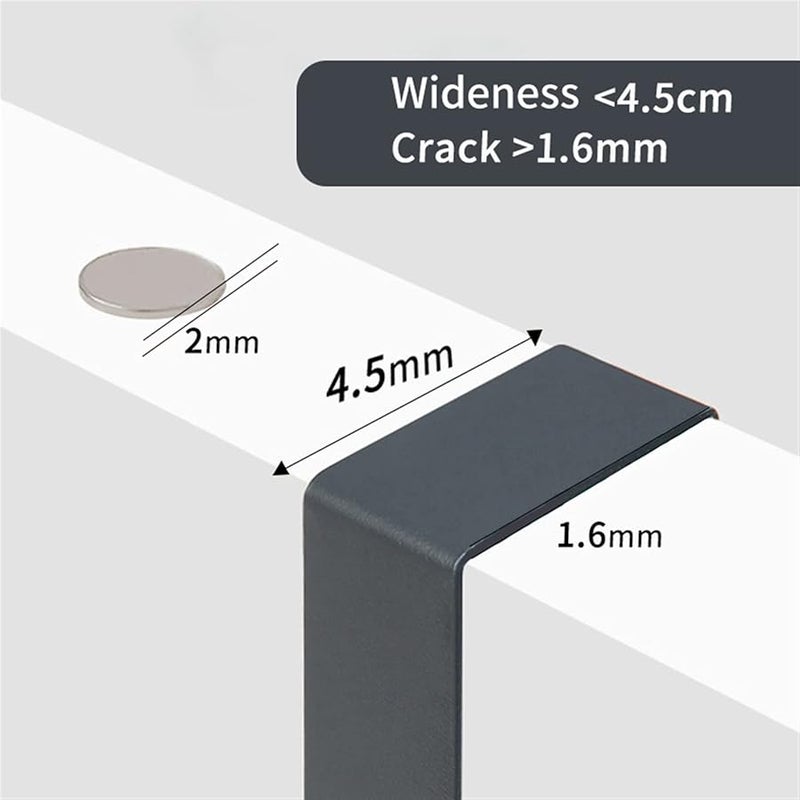 Iron Wall Hanger Door Hook For Hats Bags Coats Towels Scarf Key Holder Black - Image 4