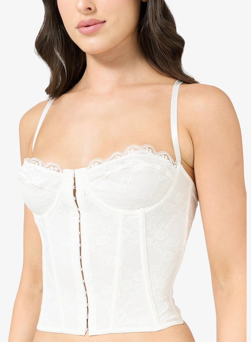 Ginger Sweetheart Neckline Corset with Hook & Eye Closure - Image 2