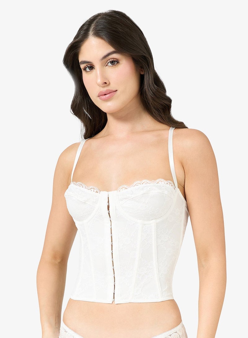 Ginger Sweetheart Neckline Corset with Hook & Eye Closure - Image 4