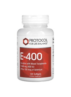 Protocol For Life Balance Protocol for Life Balance, E-400, 268 mg (400 IU), 120 Softgels  - Image 1
