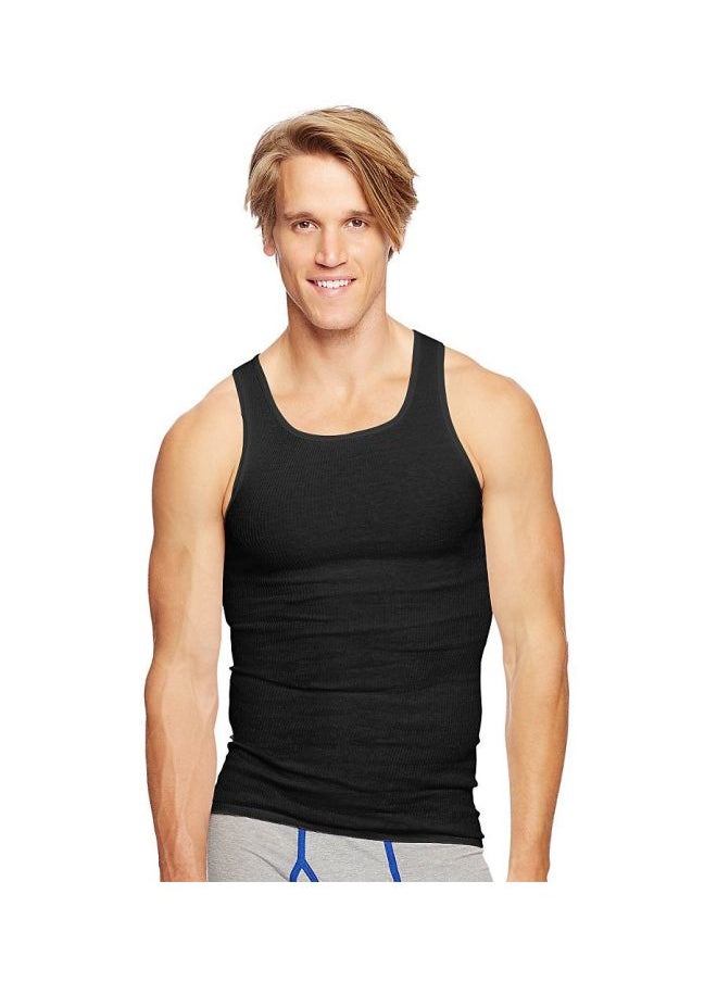 Hanes - Hanes Mens 4 Pack Ultimate A Shirt - Image 1